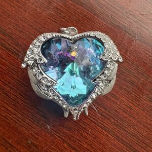 Locket, earrings 925 sterling.